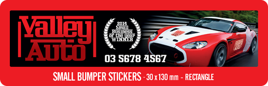 Large Bumper Stickers (30x130mm Rectangle)