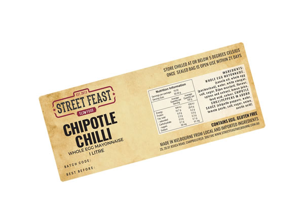 Chilli Labels - Street Feast