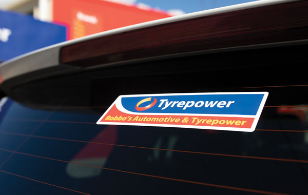 Rear Window Labels - Tyrepower