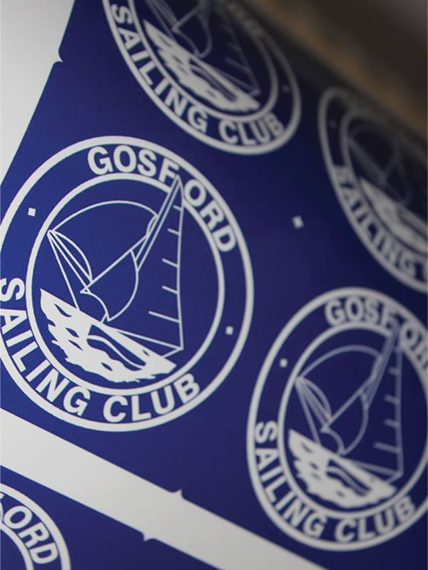 UV Stable Labels - Gosford Sailing Club