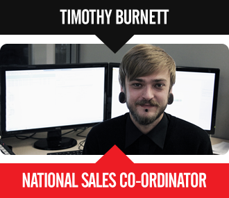 Timothy Burnett - National Sales Co-Ordinator