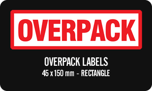 General Packaging Labels / Stickers - Overpack Labels